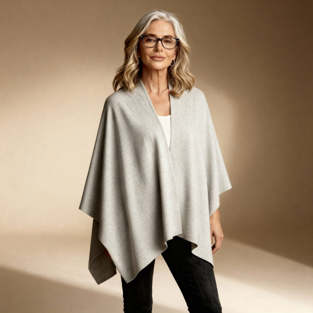 Solace Knitted Cape Shawl