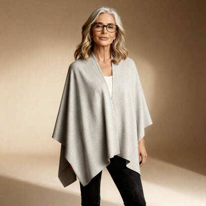 Solace Knitted Cape Shawl