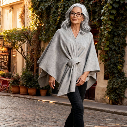 Solace Knitted Cape Shawl