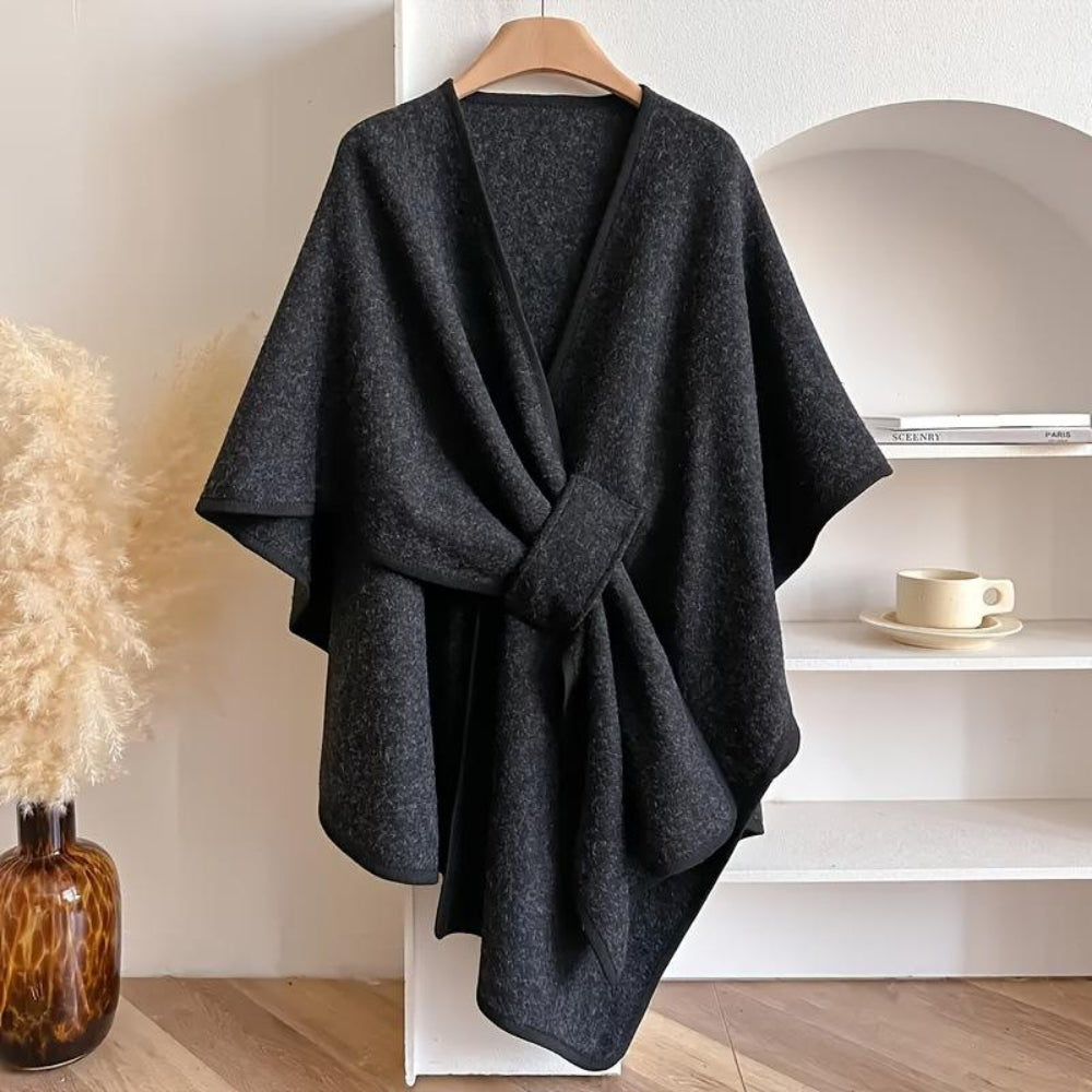 Solace Knitted Cape Shawl