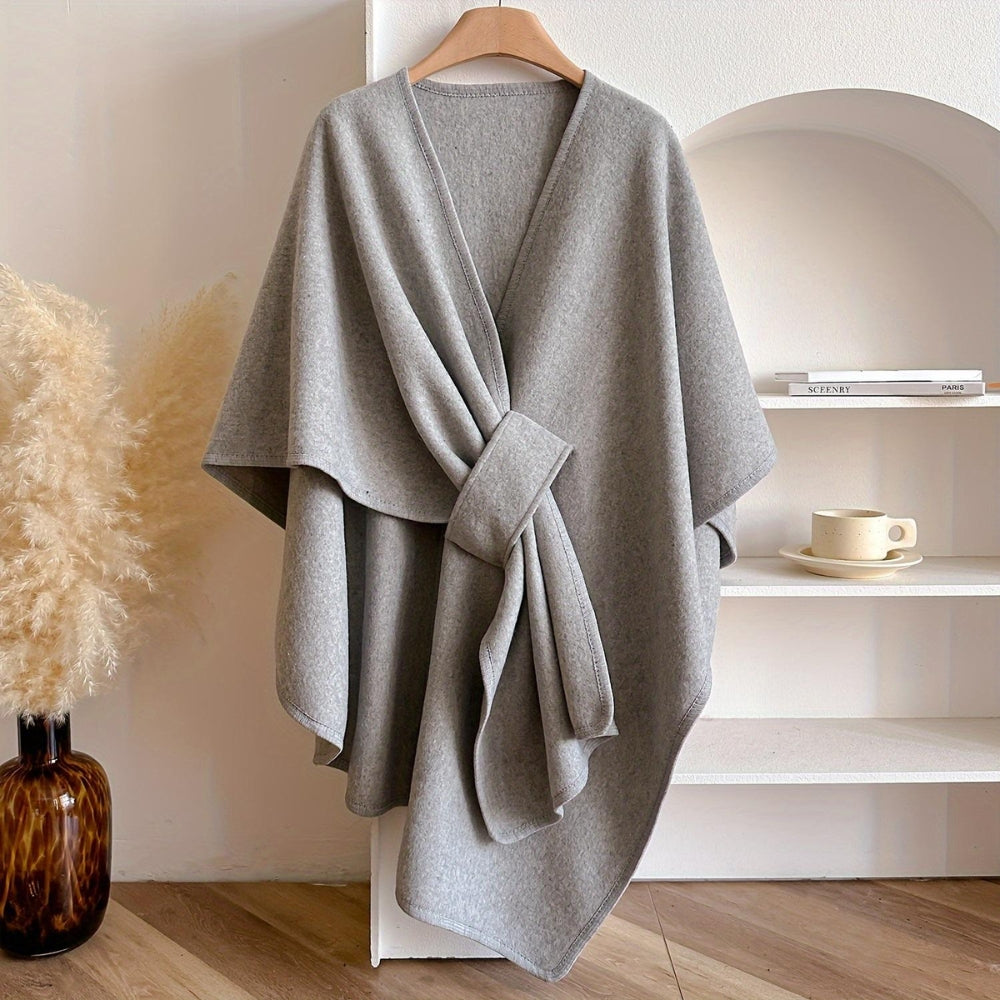 Solace Knitted Cape Shawl