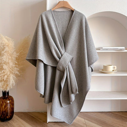 Solace Knitted Cape Shawl