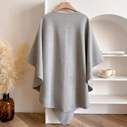 Solace Knitted Cape Shawl